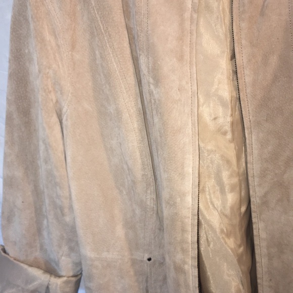 Tan Faux Leather Blazer - Picture 3 of 3